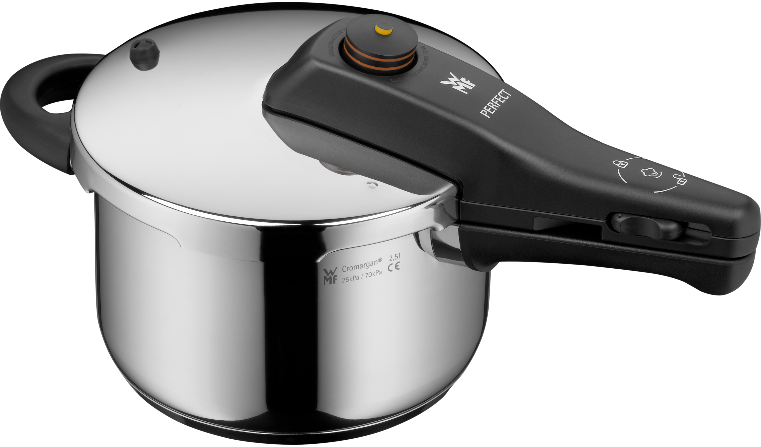 WMF Perfect One Pot Schnellkochtopf, 2,5 Liter in Edelstahl
