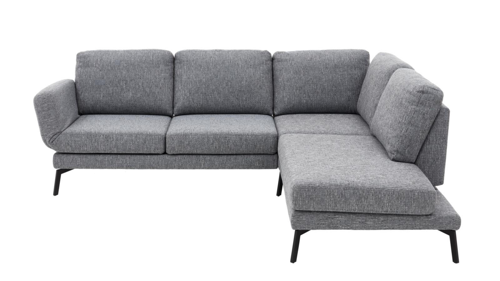 Candy Polsterecke TWISTER ca. 253x207cm in Stoff Prime blue grey, Couch, Mobiliar