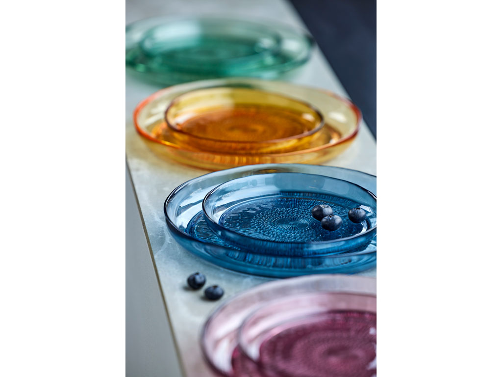 BITZ Glasteller 18 cm in Farbe grün