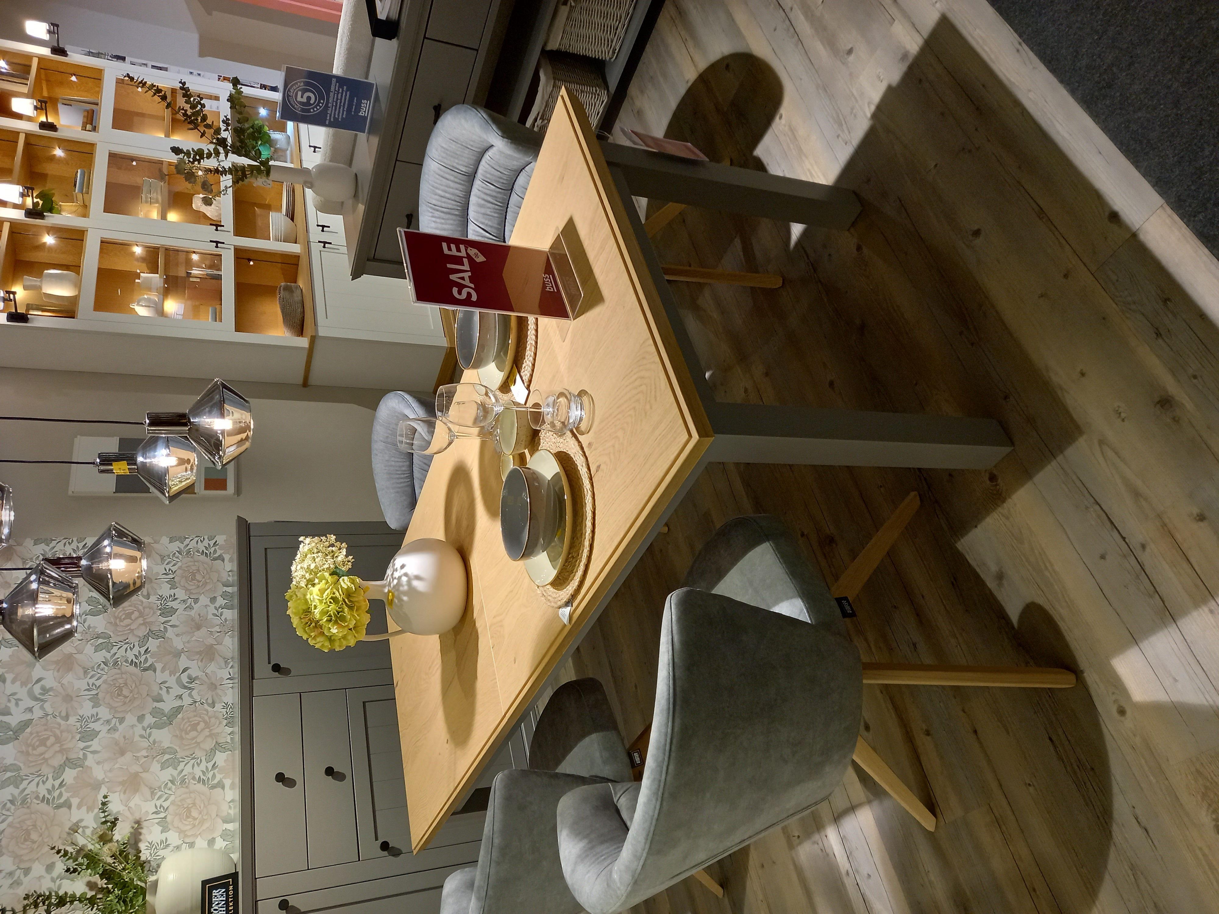 SCHÖNER WOHNEN-Kollektion Esstisch VILLAGE in Gestell Lack Stone, Esstisch, Tisch, Sperrholz, Holz, Esszimmer