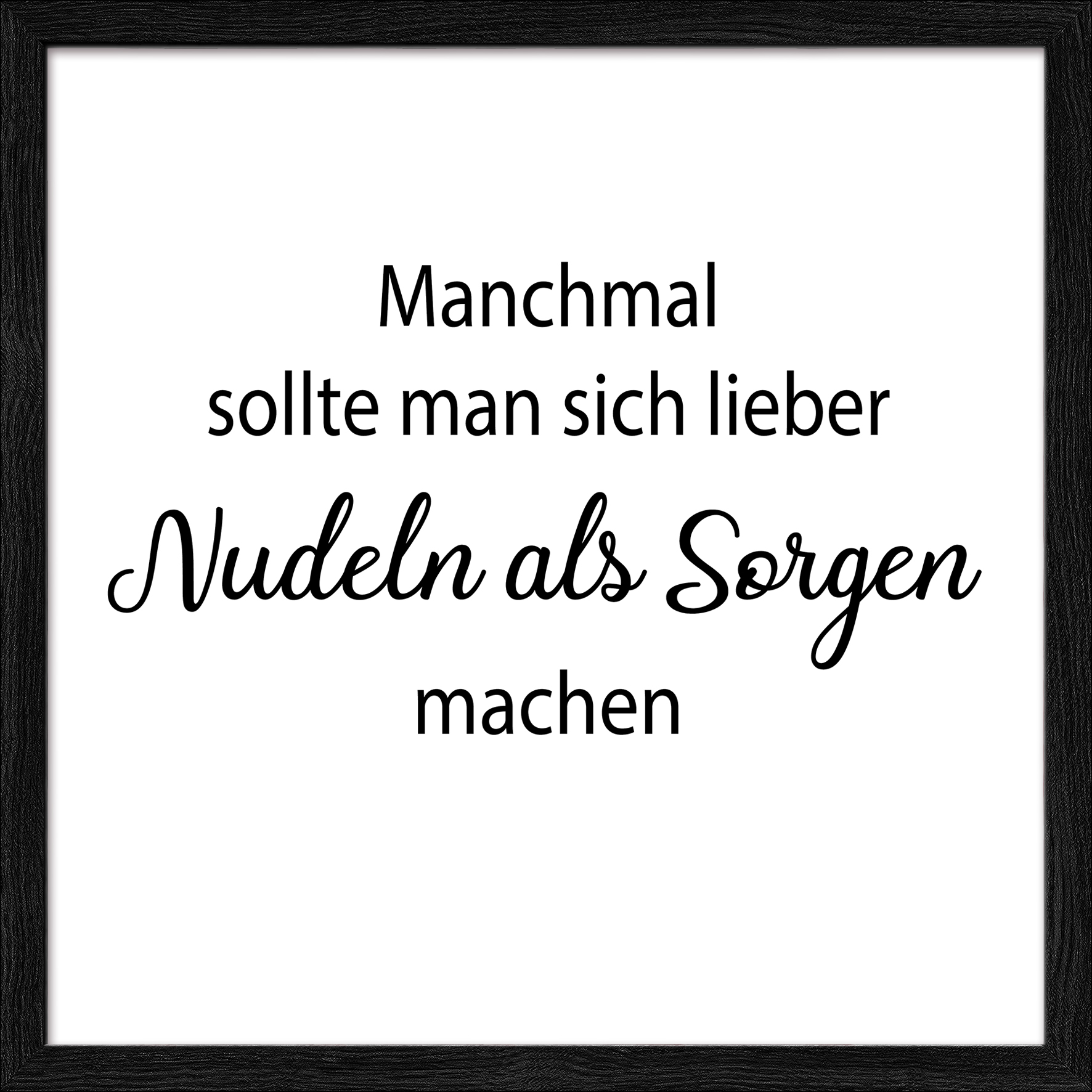 ProArt Framed-Art Slim Scandic 33x33cm Lieber Nudeln