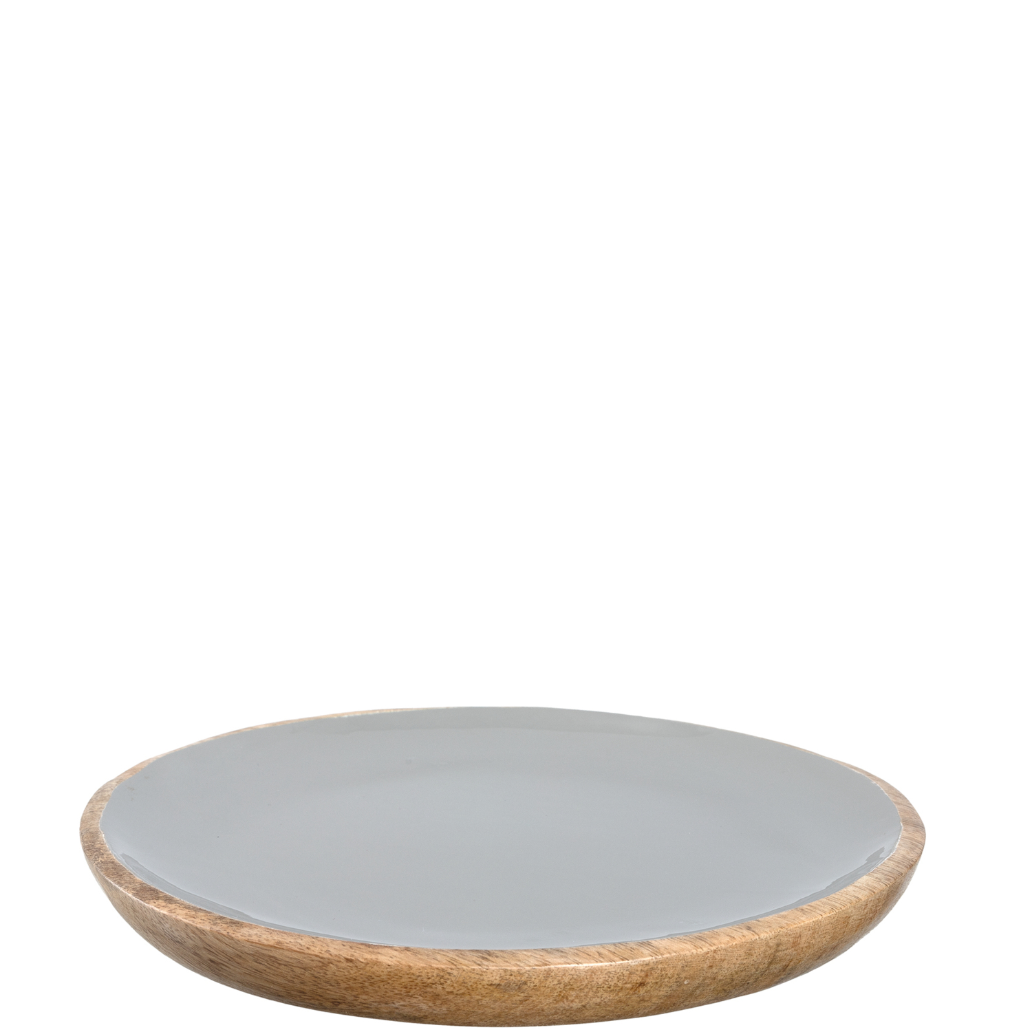 Leonardo Mangoholzteller Garda 22cm in Farbe grau