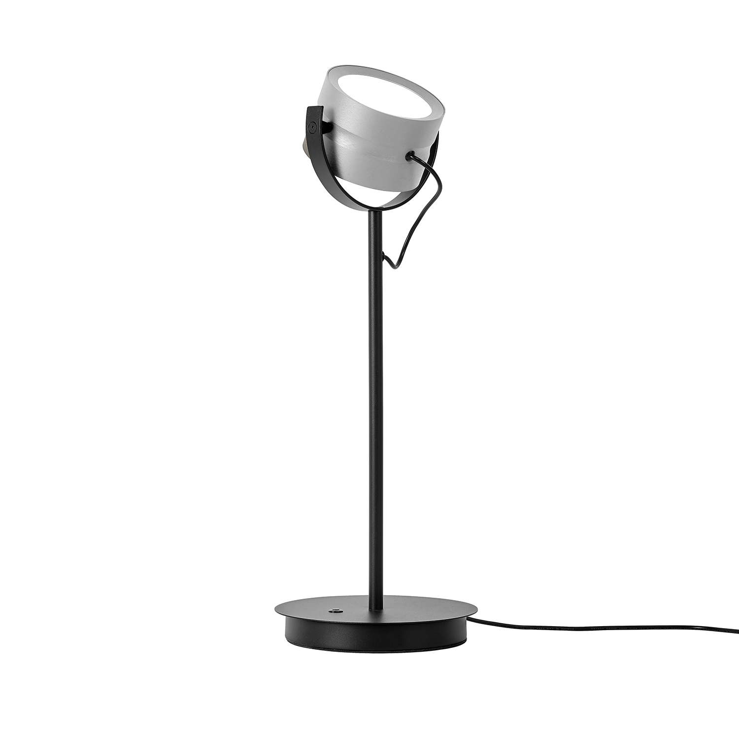 LED-Tischleuchte Durchmesser ca. 18cm, Höhe ca. 48cm in Alu eloxiert, Elektrisches Gerät, Mikrophon, Lampe, Beleuchtung