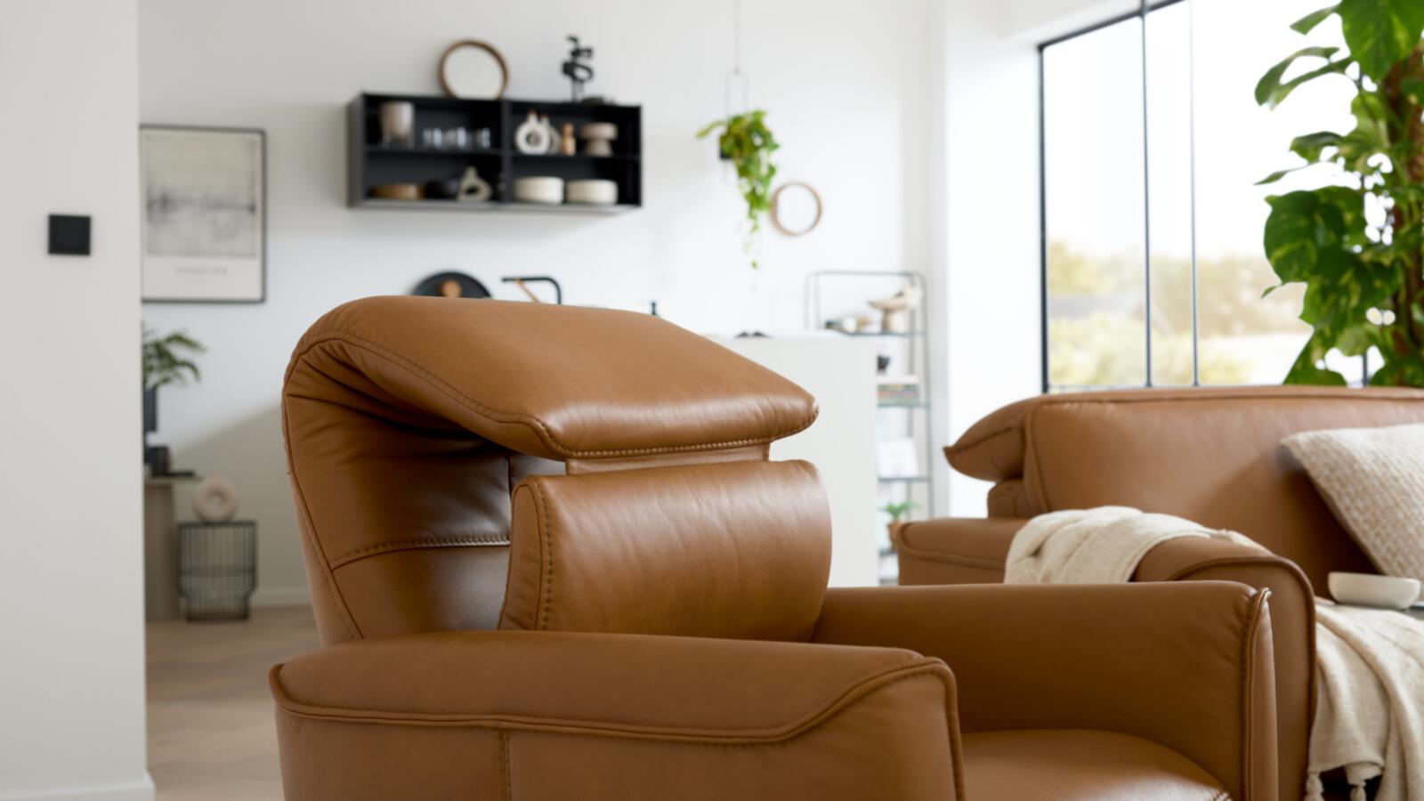 Interliving Relaxsessel IL 4544 in Leder Cloudy saddle, Moebel, Stuhl, Sessel