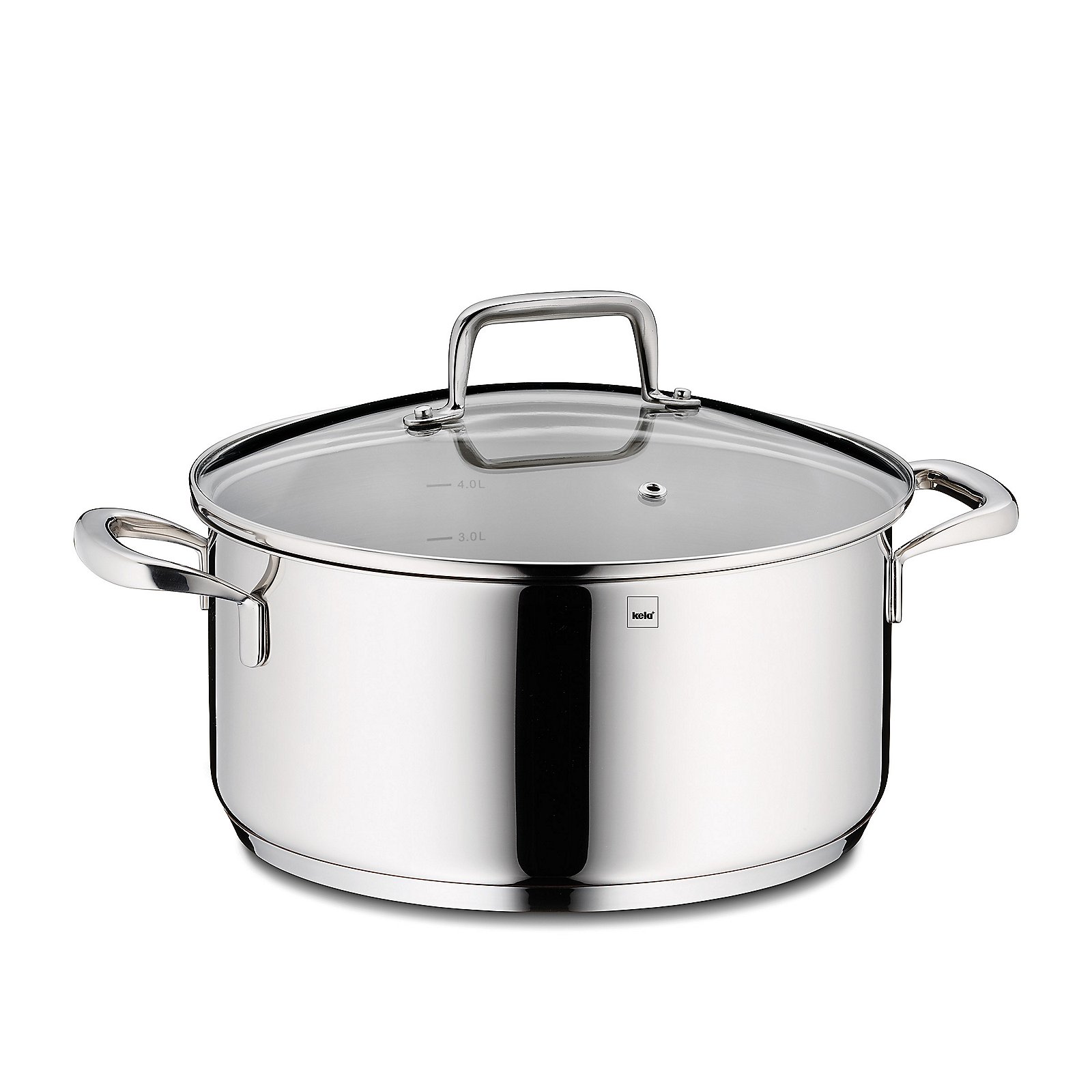 Keck & Lang Bratentopf in Silber Glänzend