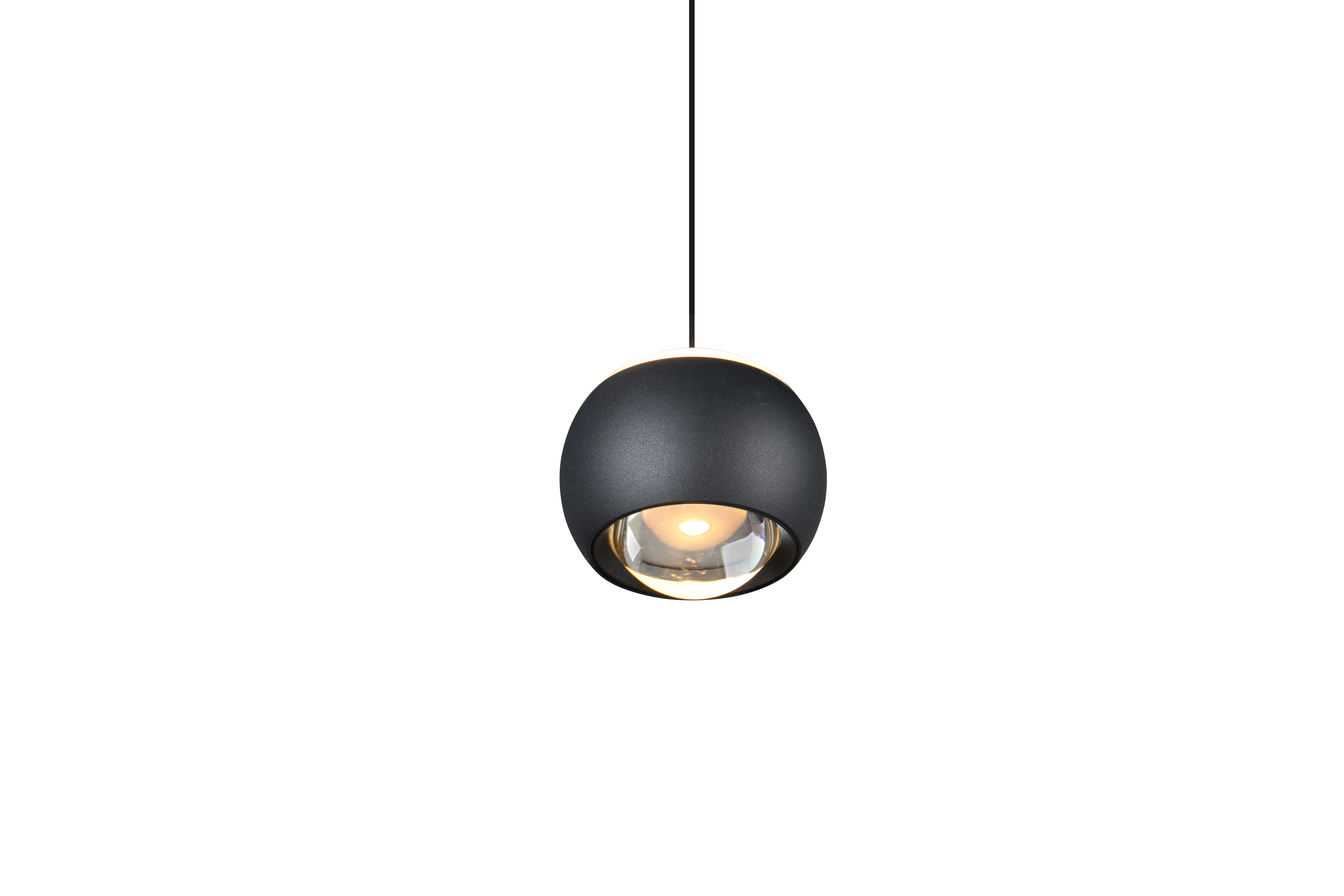 Musterring LED-Pendelleuchte CANNON in schwarz matt, Fernbed.