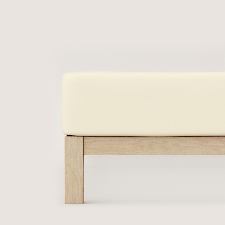 Schlafgut Pure Spannbettlaken ca. 180x200-200x220cm in Farbe Yellow Light