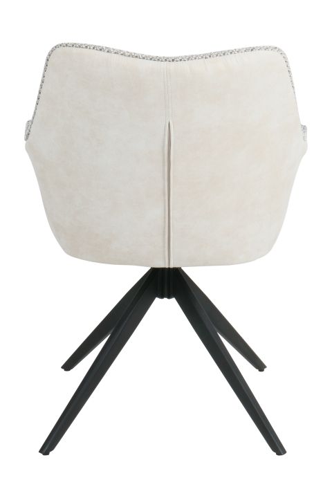 Hela Armlehnstuhl MURA S ca. B61,5 H85,5 T61 cm in Aussen:Stoff Vintage beige, Stuhl, Beige, Samt, Gehäuse, Beckenstuhl