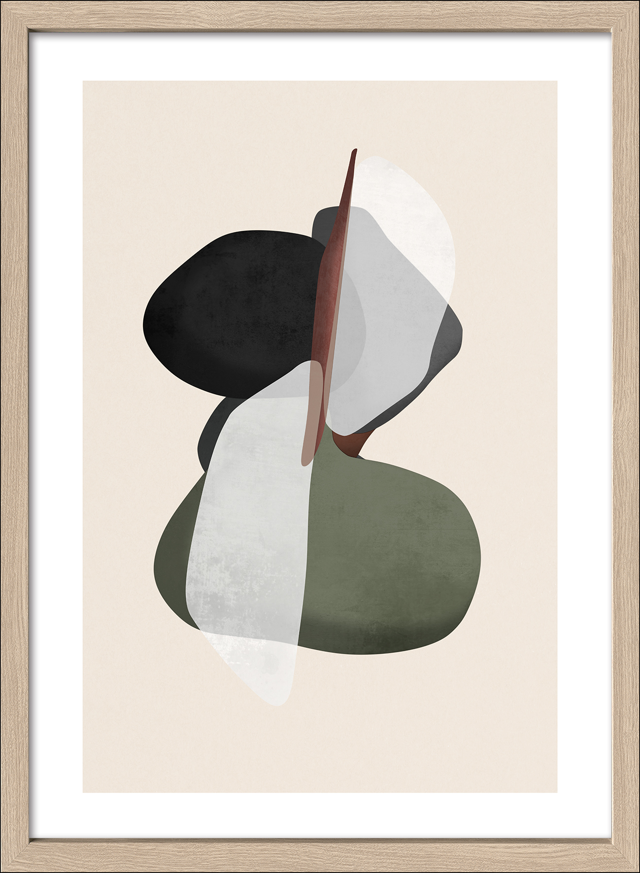 ProArt Framed-Art Scandic Living 55x75cm Abstract In And Out III