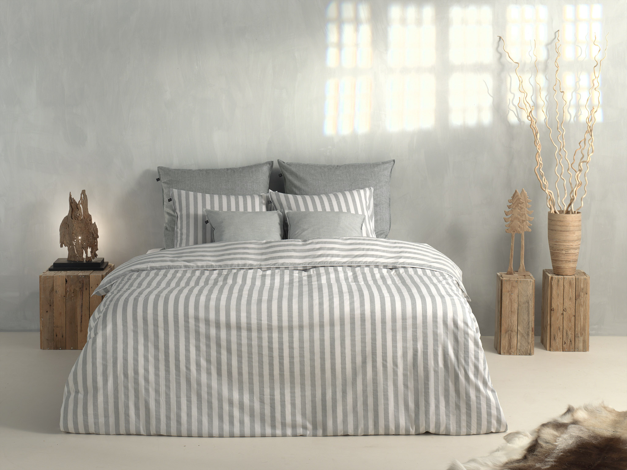 Heckettlane Bettwäsche ca. 155x220cm in Farbe Dove-Grey