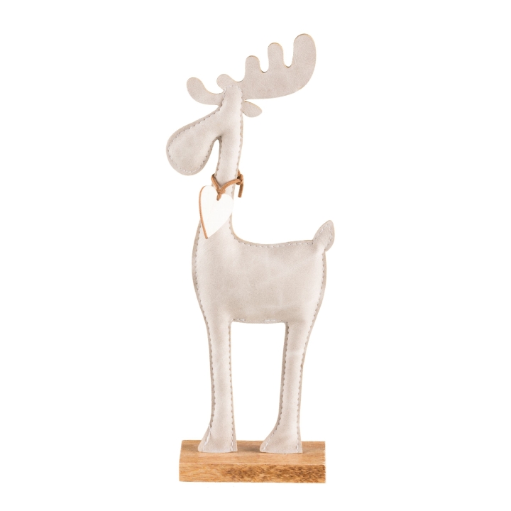 Gasper Lederimitat Hirsch 2fa.sort in Farbe Beige