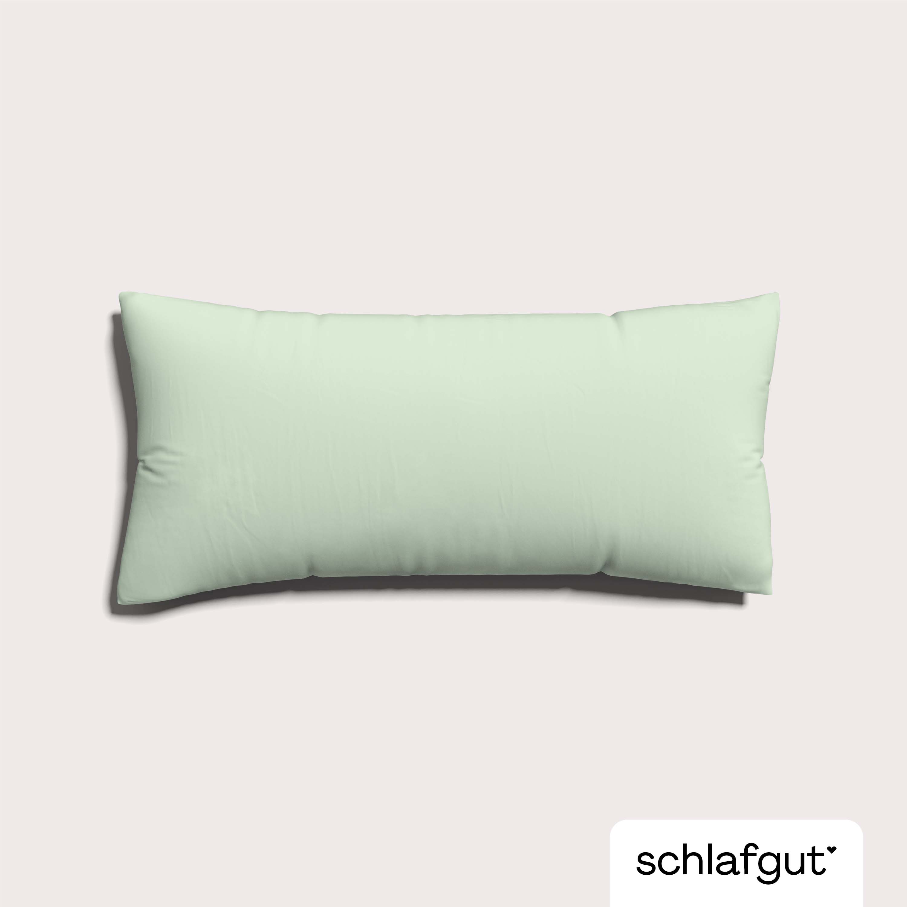 Schlafgut Kissenbezug 40x80 cm KISSENBEZUG in green light Schlafgut Kissenbezug 40x80 cm KISSENBEZUG in green light, Kissen, Samt, Pastellgrün, Lendenkissen, Kissenbezug