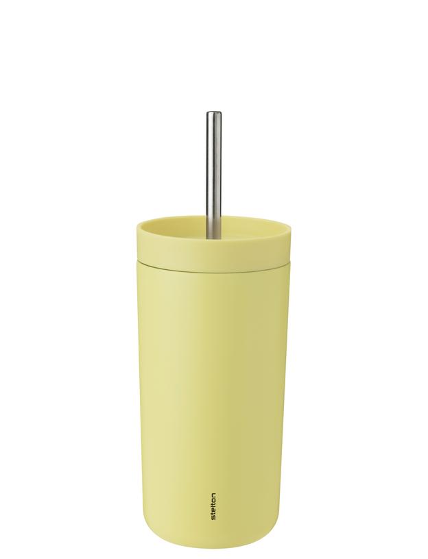 Stelton Thermobecher mit Strohhalm To Go Sip 0,4l in Farbe laevis