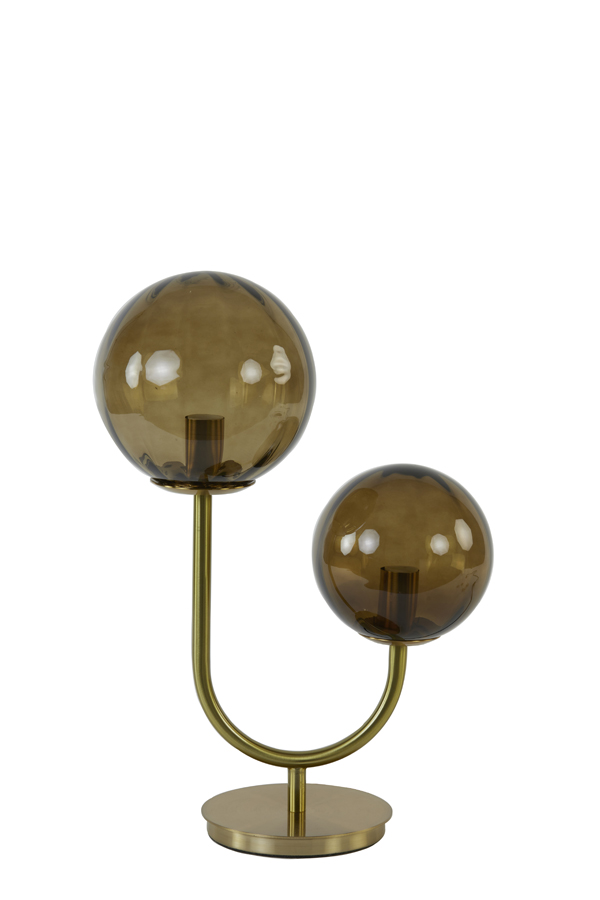 Light & Living Tischleuchte in Glas braun+gold Light & Living Tischleuchte in Glas braun+gold