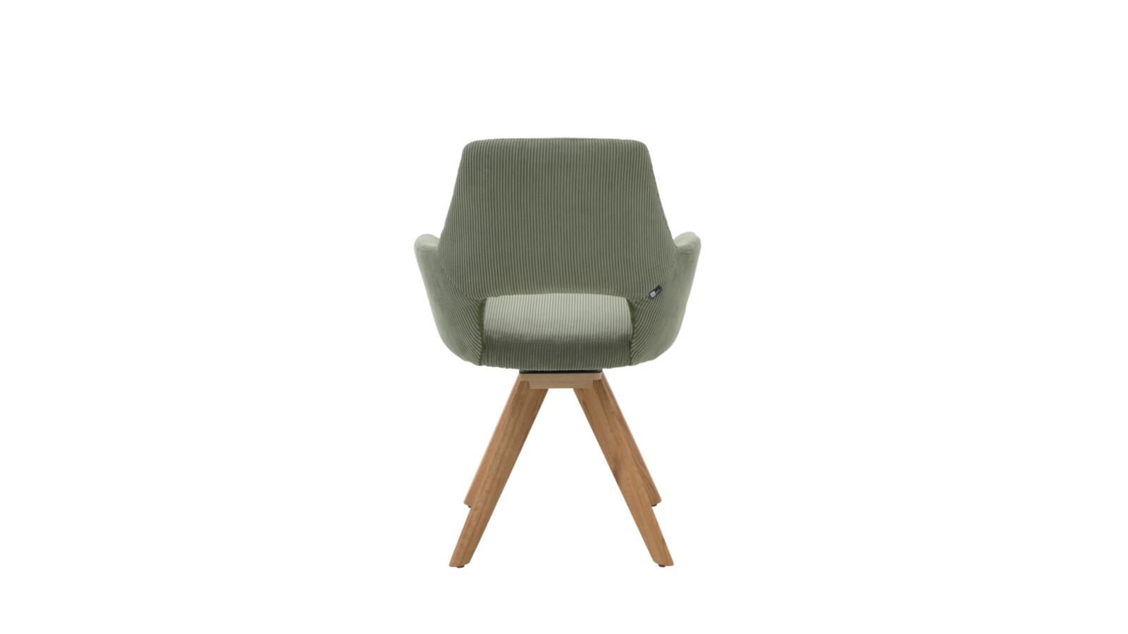 Interliving Stuhl IL 5605 in Stoff Cord Rebel forest