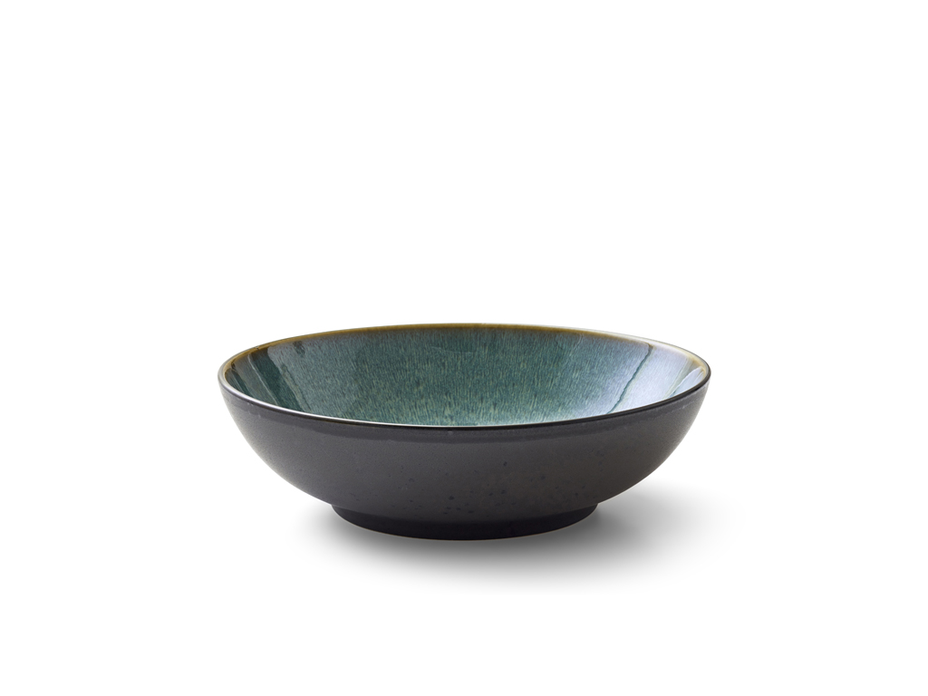 BITZ Salatschüssel 24 cm in Farbe schwarz/grün