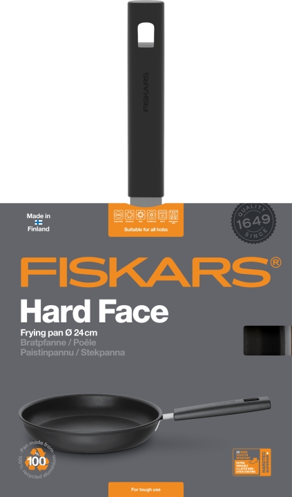 Fiskars Bratpfanne HARD FACE 24cm in Farbe Black