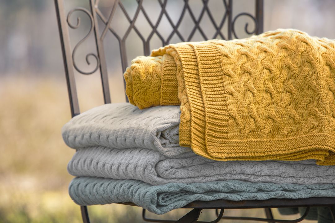 Ibena Strickdecke SOMERO 150x200cm in Farbe grau