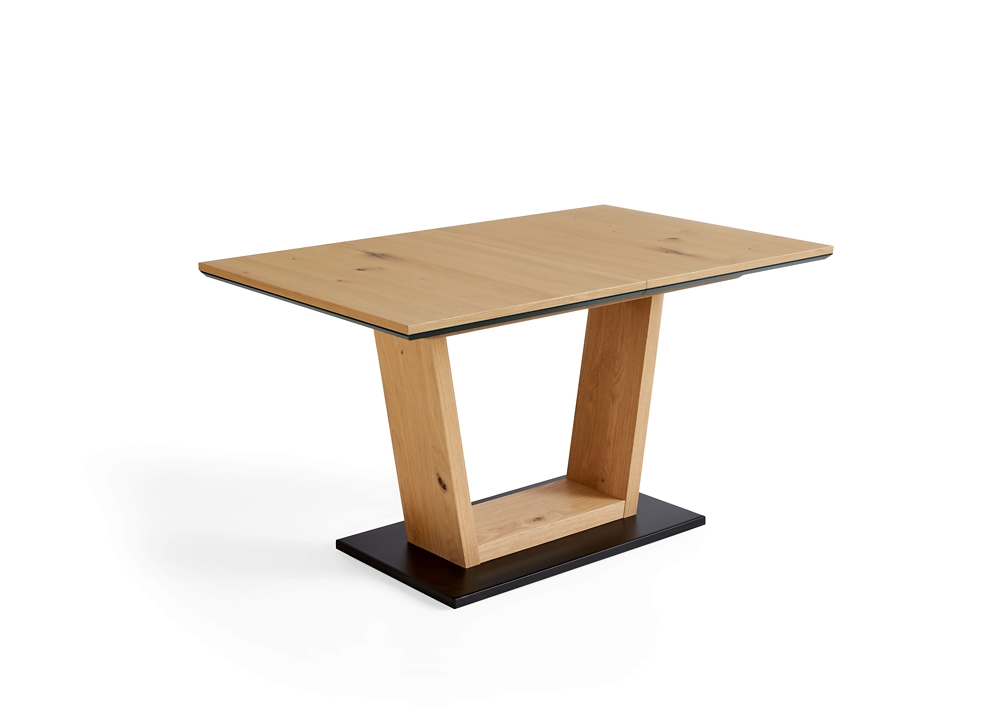 Niehoff Design-Tisch LEONIE ca. 140(180)x90cm in Charakter-Eiche furniert