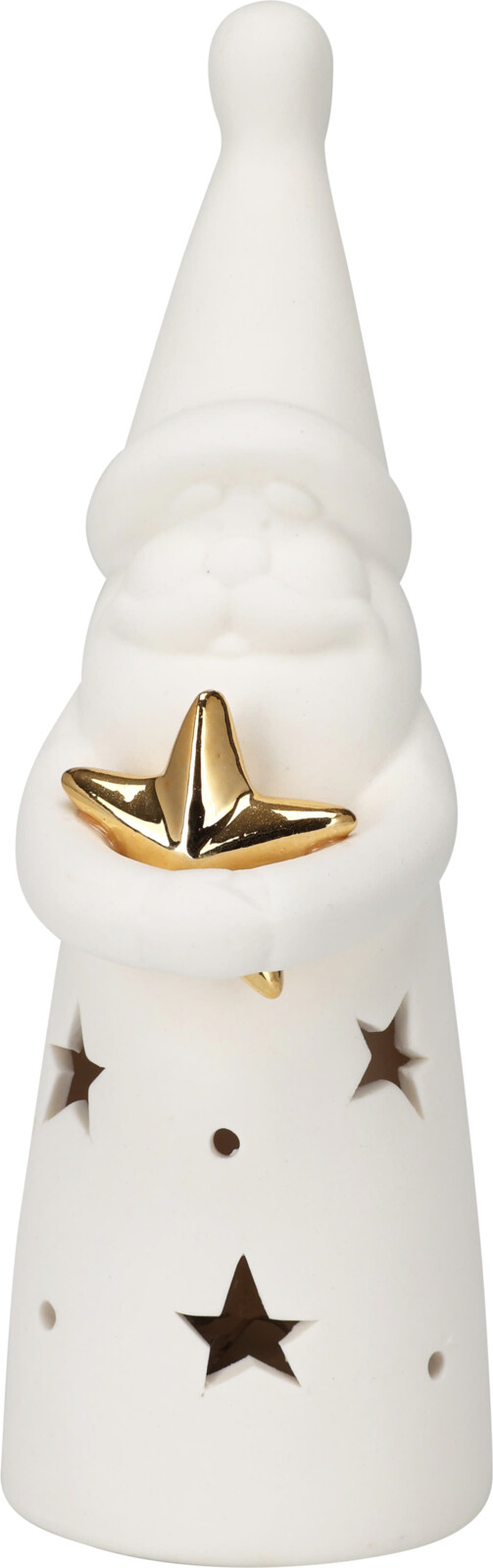 Weihnachtsman mit LED Gold