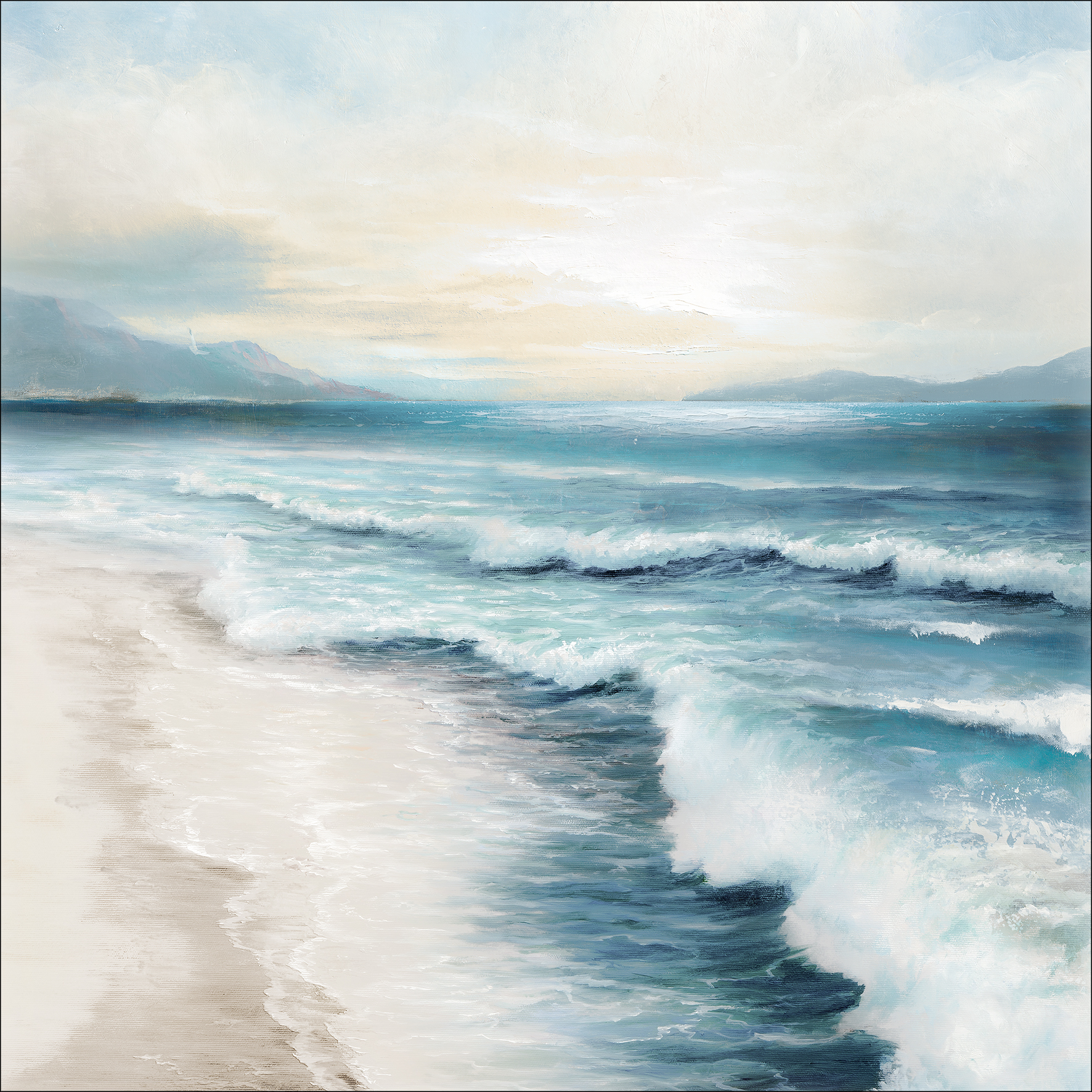 PRO ART Canvas-Art Junges Wohnen 40x40cm An Der Küste