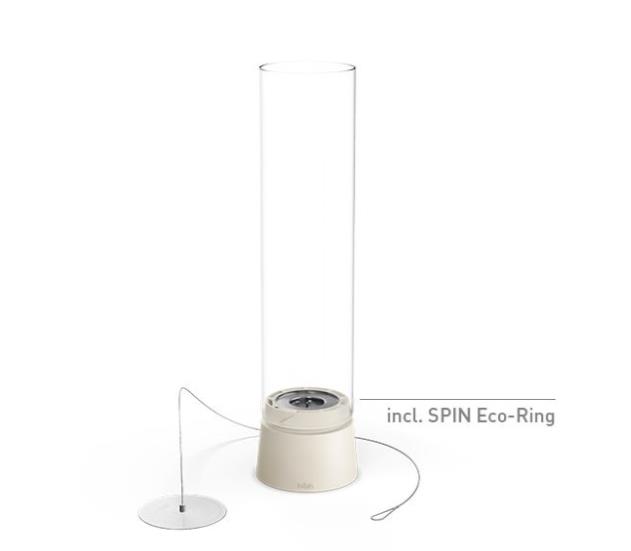 Tischfeuer SPIN air 900 in Emaille creme H40,5cm Tischfeuer SPIN air 900 in Emaille creme H40,5cm, Glasvase, Höhe Hoch, Spin Eco-Ring, LED Lämpchen, Windlichter Zubehör