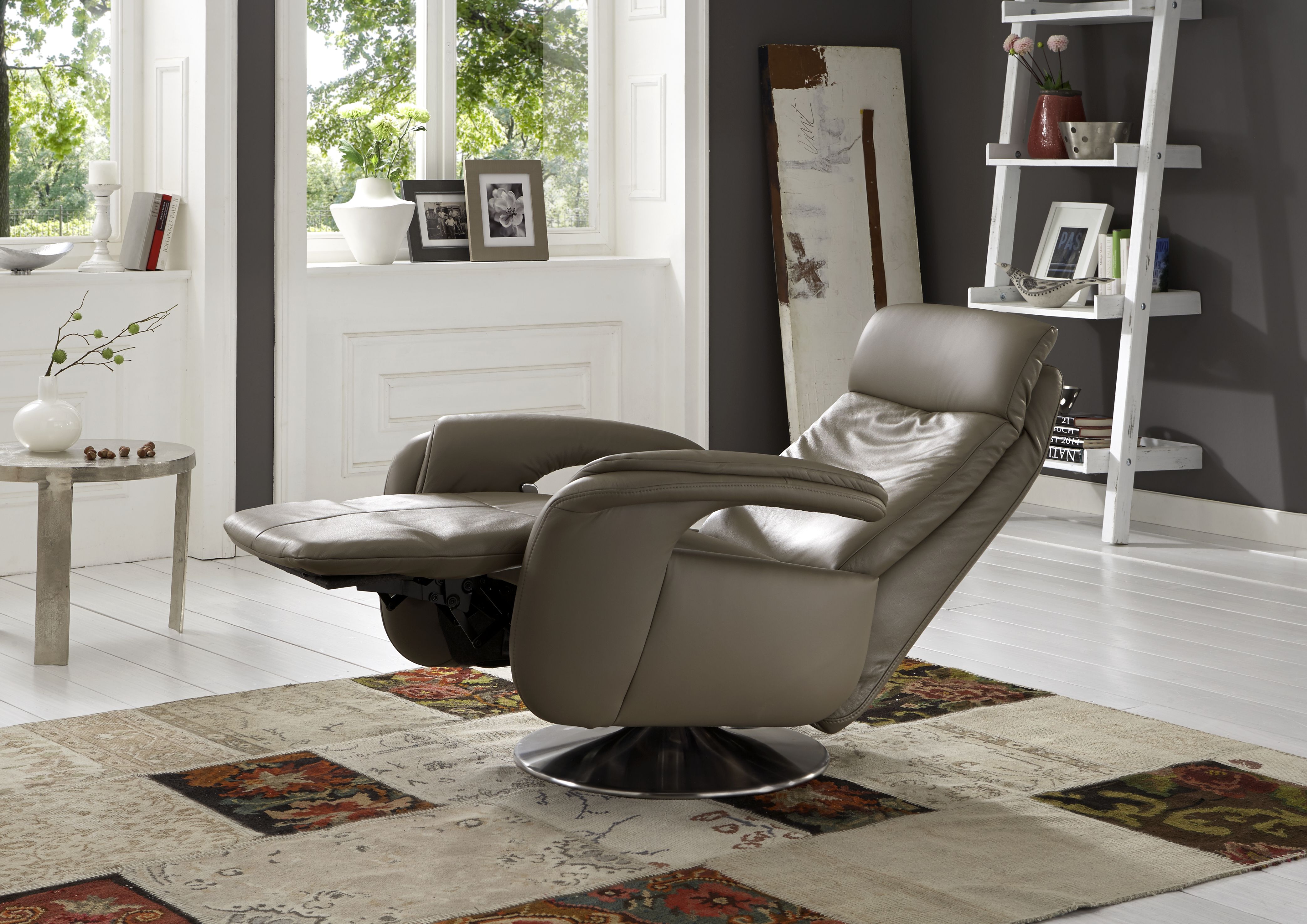 Modulmaster TV-Sessel schmal FREESTYLE-L in Leder Vivre stone, Moebel, Stuhl, Sessel, Person, Gemälde