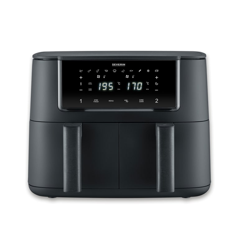 Severin Heißluftfritteuse 8 Liter FR 2463 in schwarz, 2600W, Computerausrüstung, Elektronik, Hardware, Überwachen, Bildschirm