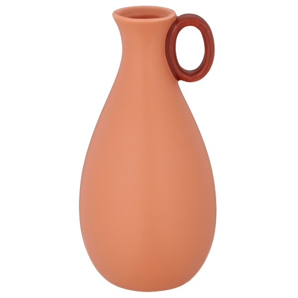 Roomio Vase mit Henkel JASMIN in Fb. amber, Kanne, Krug, Töpferei, Vase, Wasserkrug