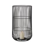 Windlicht Cindy Materialmix schwarz