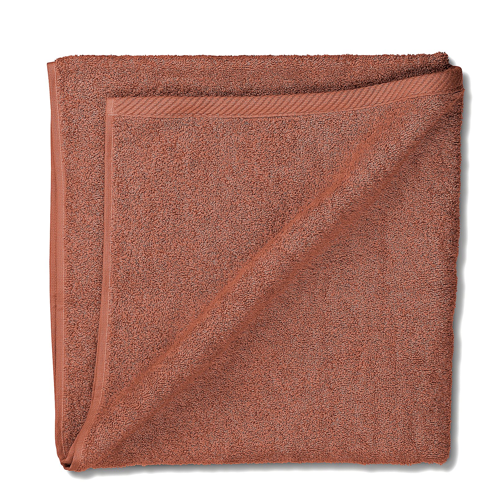 Kela Duschtuch LADESSA in Farbe Terra, Handtuch, Badetuch, Baumwolle, Terrakotta, Unifarben, Handtuch, Badetuch, Terracotta, Baumwolltuch, Waschlappen