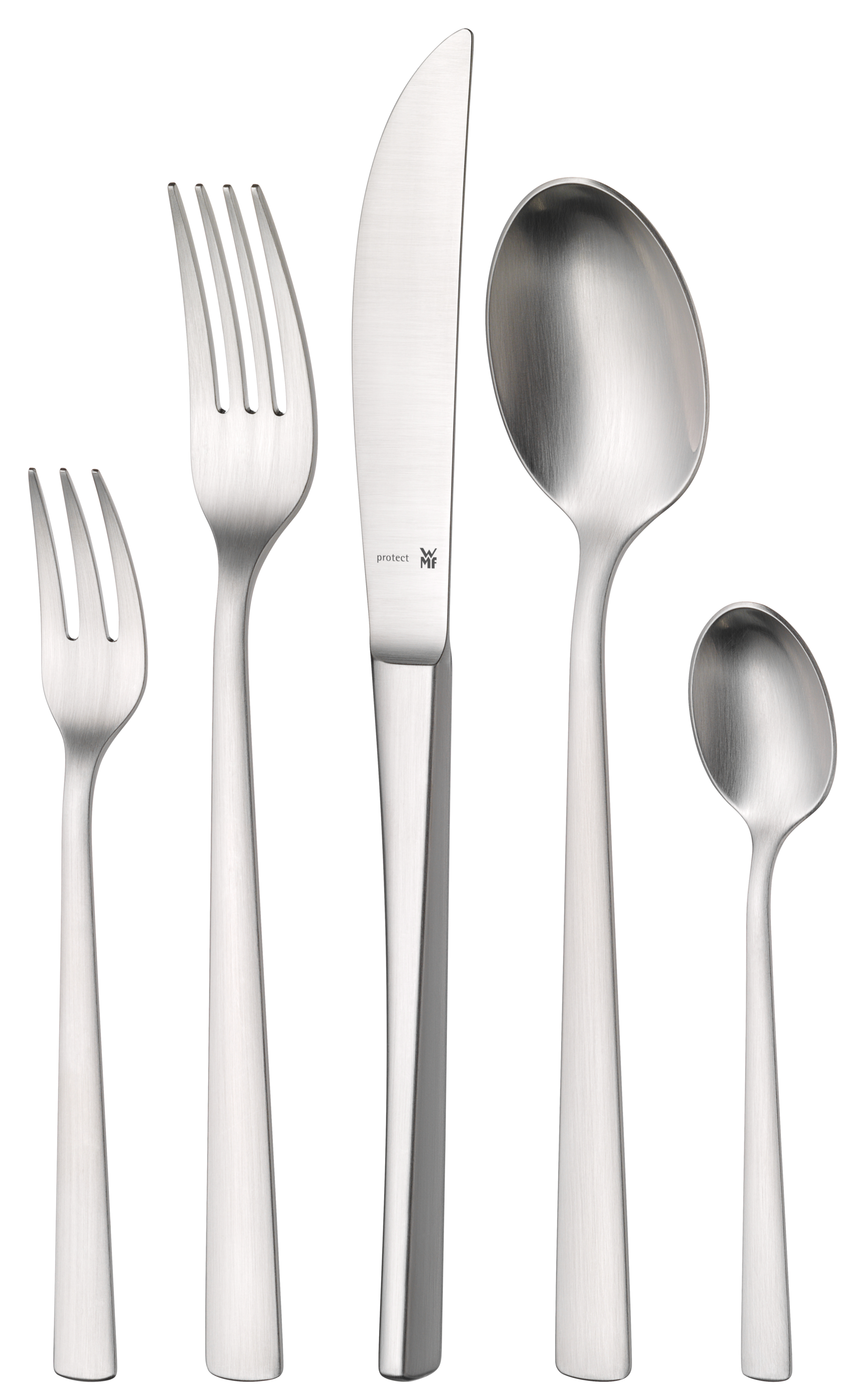 WMF Corvo Besteck-Set, 66-teilig, Cromargan protect® in Edelstahl matt WMF Corvo Besteck-Set, 66-teilig, Cromargan protect® in Edelstahl matt, besteck, gabel, messer, löffel, servierbesteck