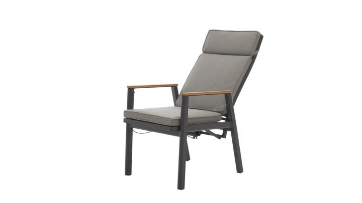 Interliving Positionsstuhl IL7014 in Farbe Aluminium anthrazit/Sitzkissen hellgrau, Moebel, Stuhl