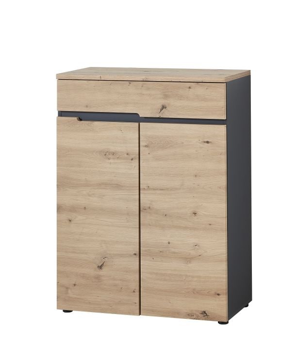 Schuhschrank in Mehrfarbig Innostyle Schuhschrank Memphis in Artisan Eiche/graphit