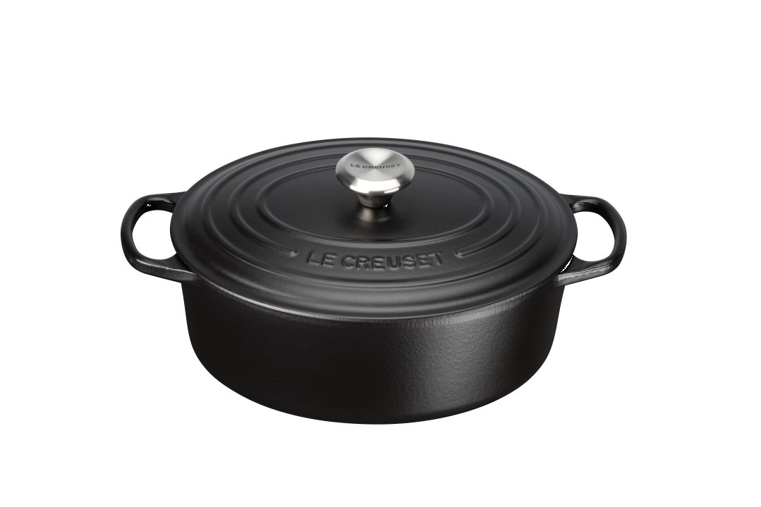 Le Creuset Bräter Ø ca. 29cm Schwarz Oval Le Creuset Bräter Ø ca. 29cm Schwarz Oval
