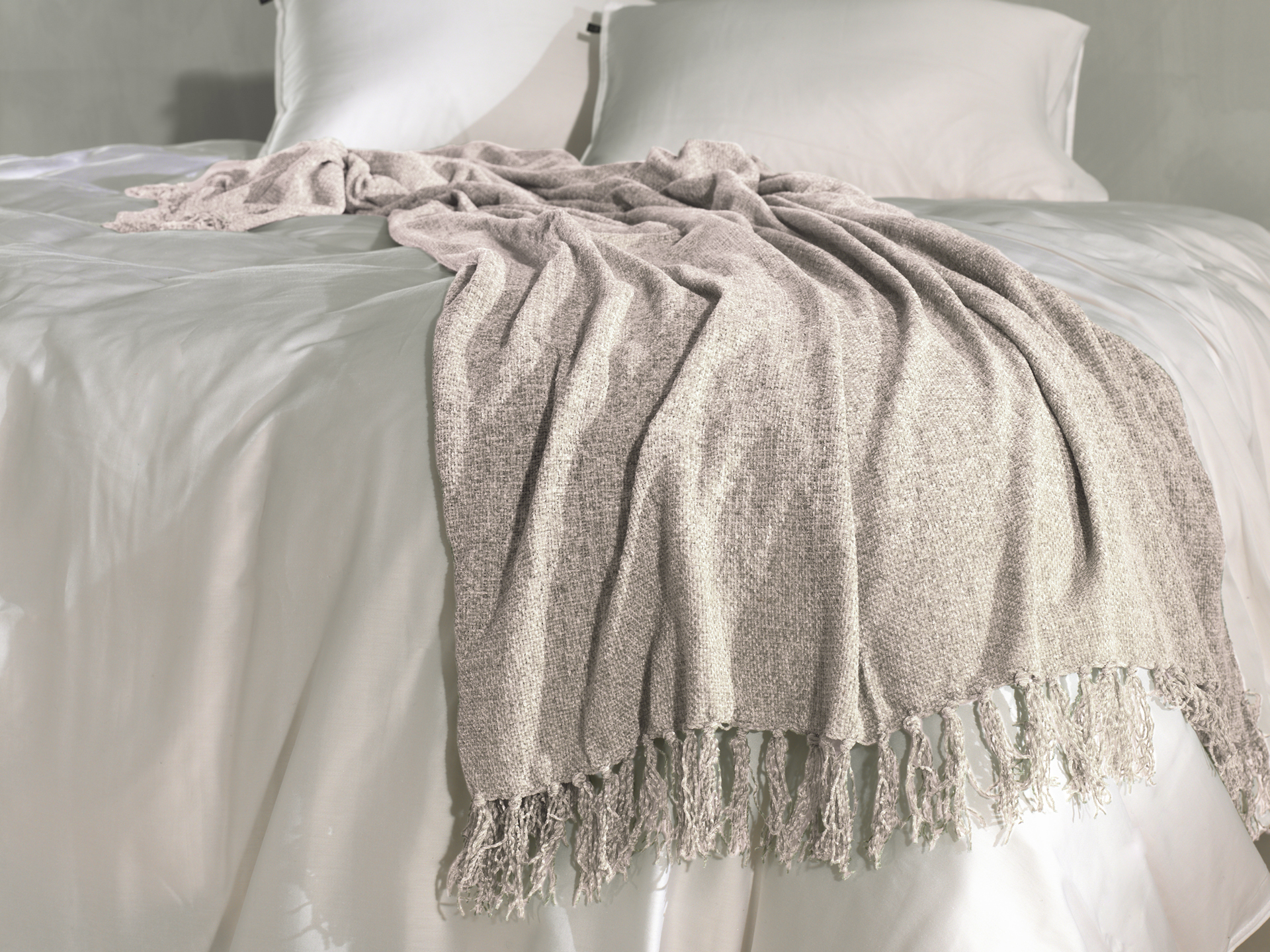 Heckettlane Plaid ca. 140x200cm in Farbe Sandy-Beige