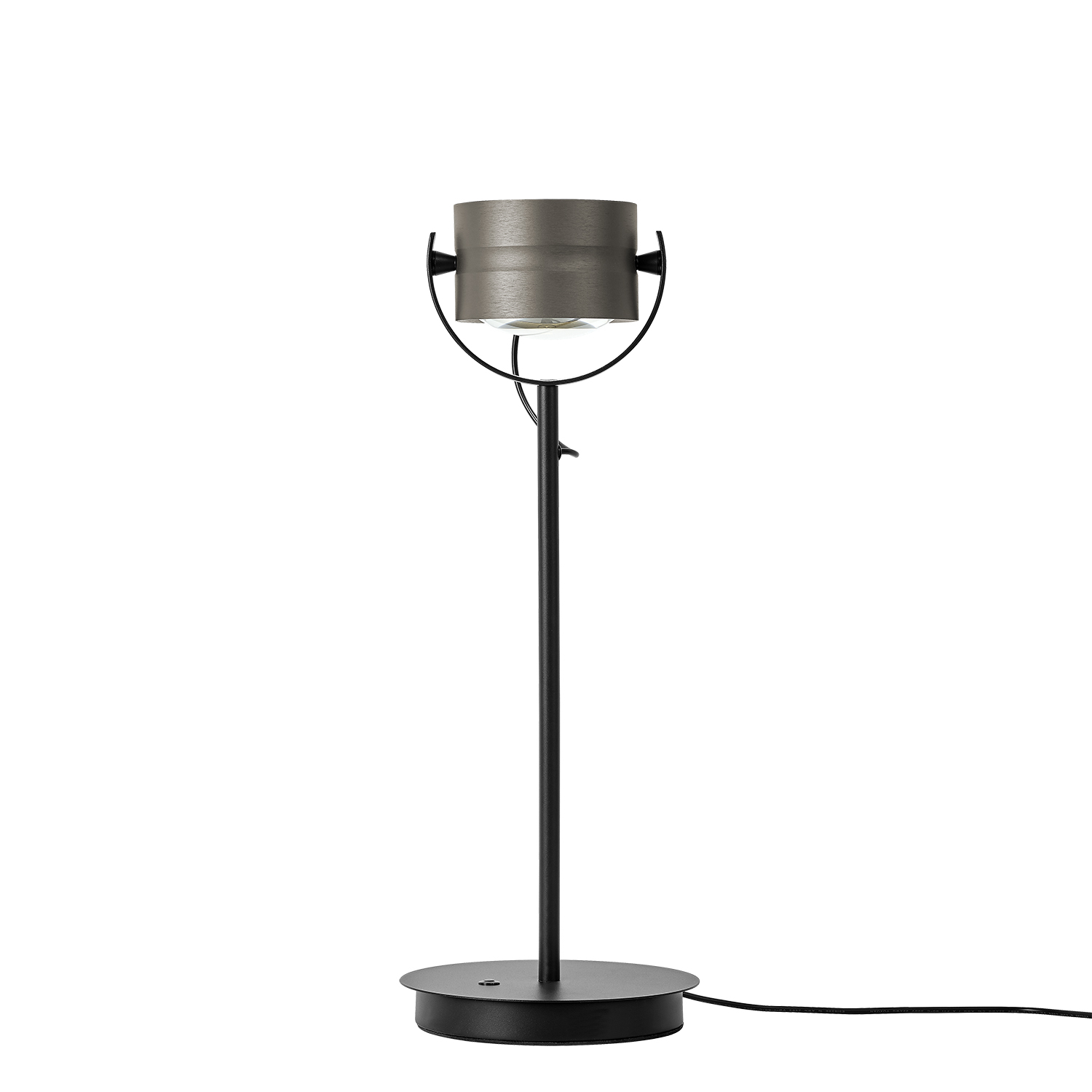 B-Leuchten LED-Tischleuchte Durchmesser ca. 18cm, Höhe ca. 48cm in Bronze eloxiert, Lampe, Elektrisches Gerät, Mikrophon