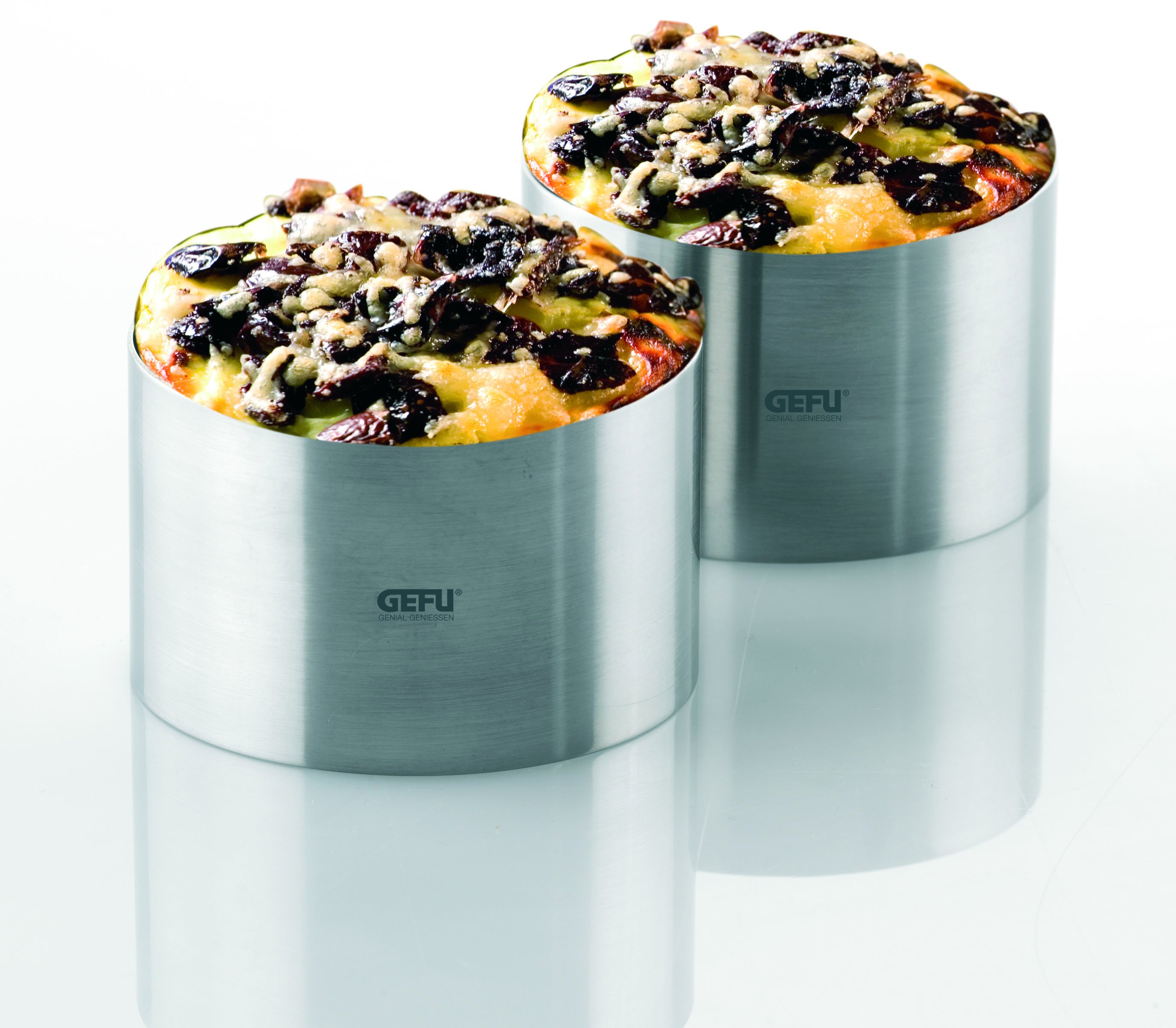 GEFU Dessert- und Vorspeisenringe Forma in silber