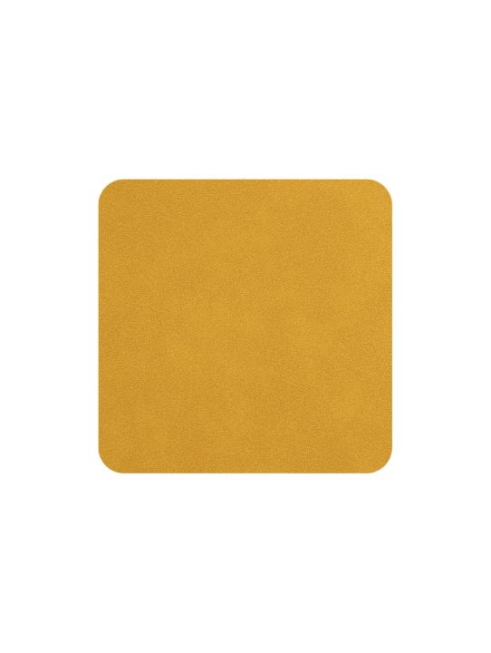 ASA Selection 4er-Set Untersetzer Soft Leather in Farbe gelb