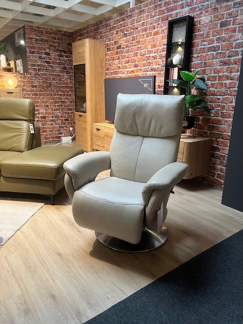 Himolla TV-Sessel Easy Swing in Longlife-Leder Kliff elektrisch verstellbar