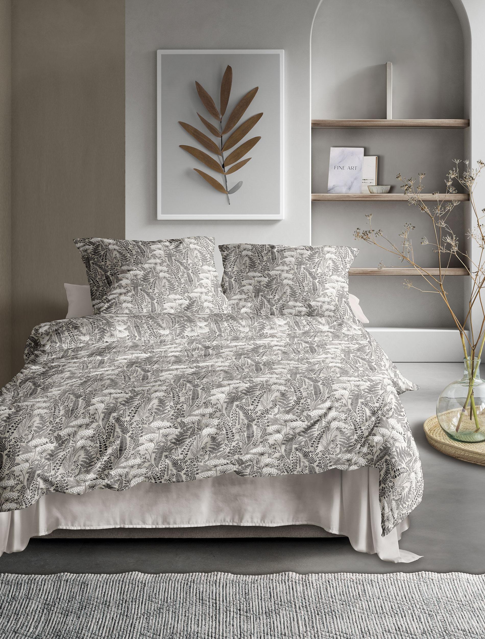 Irisette Tencel-Satin Bettwäsche LOTUS ca. 155x220cm in Farbe natur