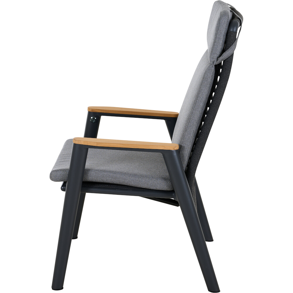 Diningsessel CORTINA ca.B61 H108 T76 cm in Aluminium matt anthrazit