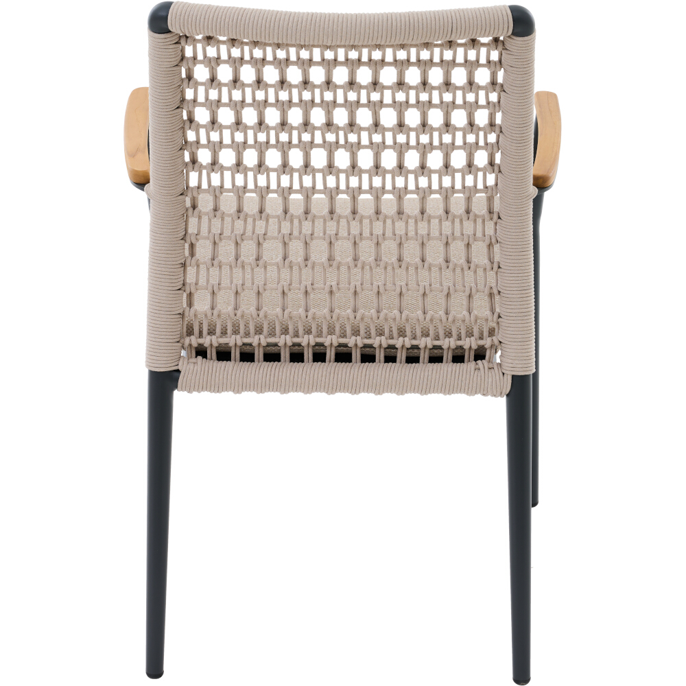 Stapelsessel CORTINA ca.B57 H84 T59 cm in Aluminium matt anthrazit, Moebel, Stuhl, Kissen, Dekoration für Zuhause, Gewebt