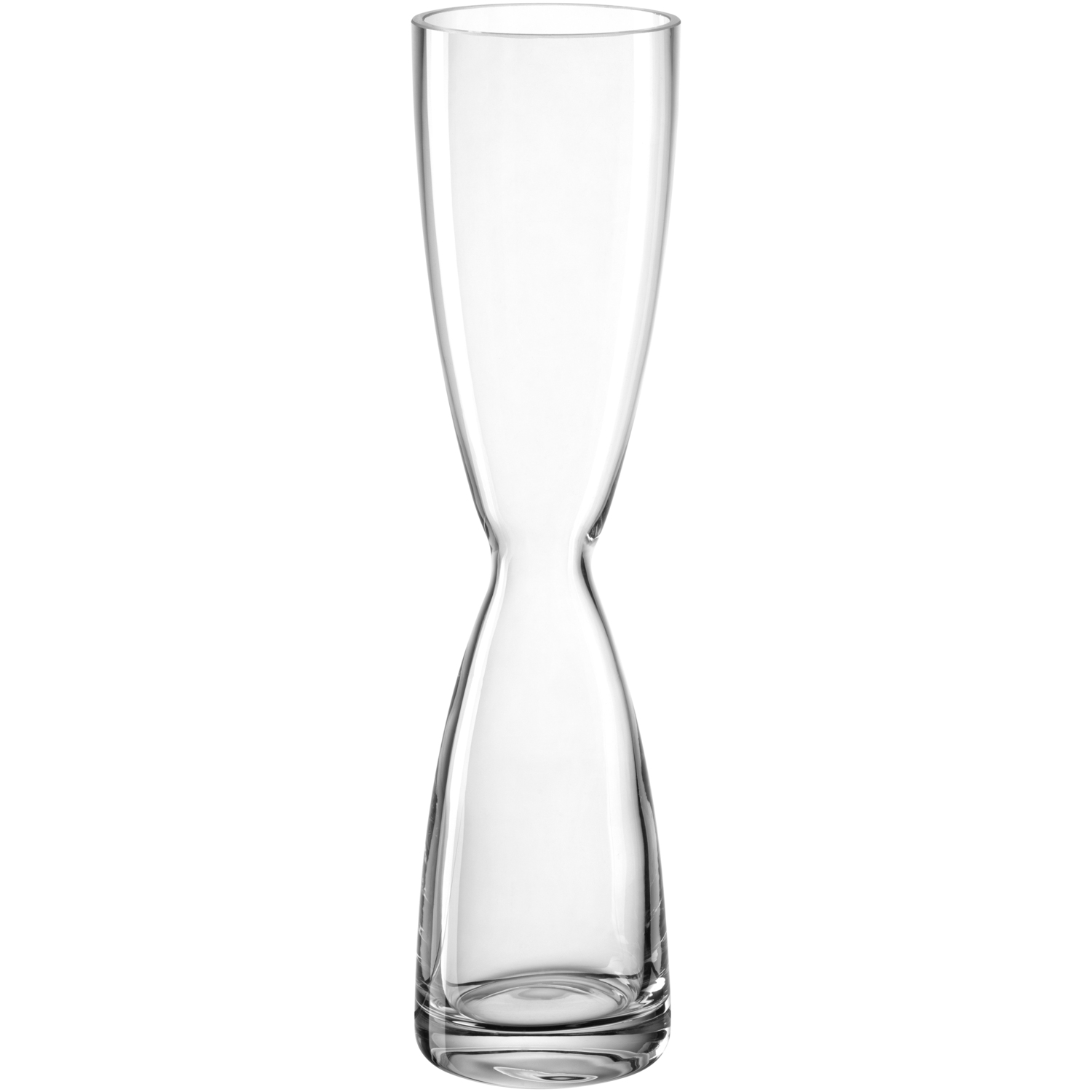 LEONARDO Solifleurvase Diabolo 26cm in Farbe klar, Glas, Einmachglas, Töpferei, Vase