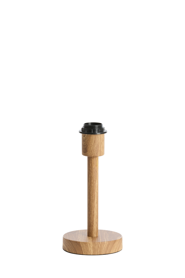 Light & Living Lampenfuß WASHINGTON in Farbe natur, holzfarben, Moebel, Rauchrohr