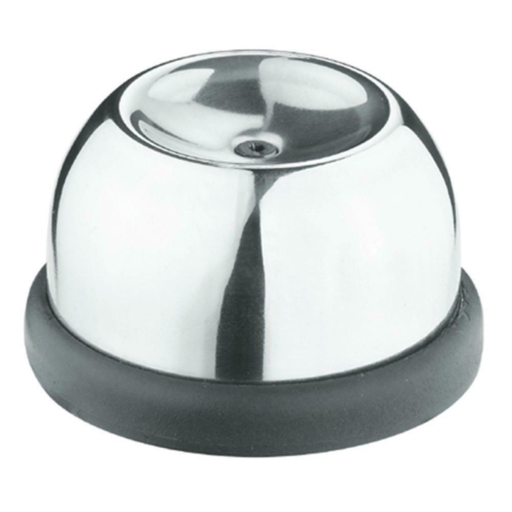 GEFU Eier-Piekser PERFO in Farbe schwarz/silber, Klopfkappe, Köchelknopf, Kobel, Edelstahl, Rundkappe