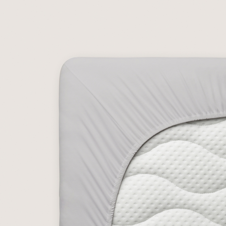Schlafgut Casual Spannbettlaken ca. 90x190-100x200cm in Farbe Grey Light