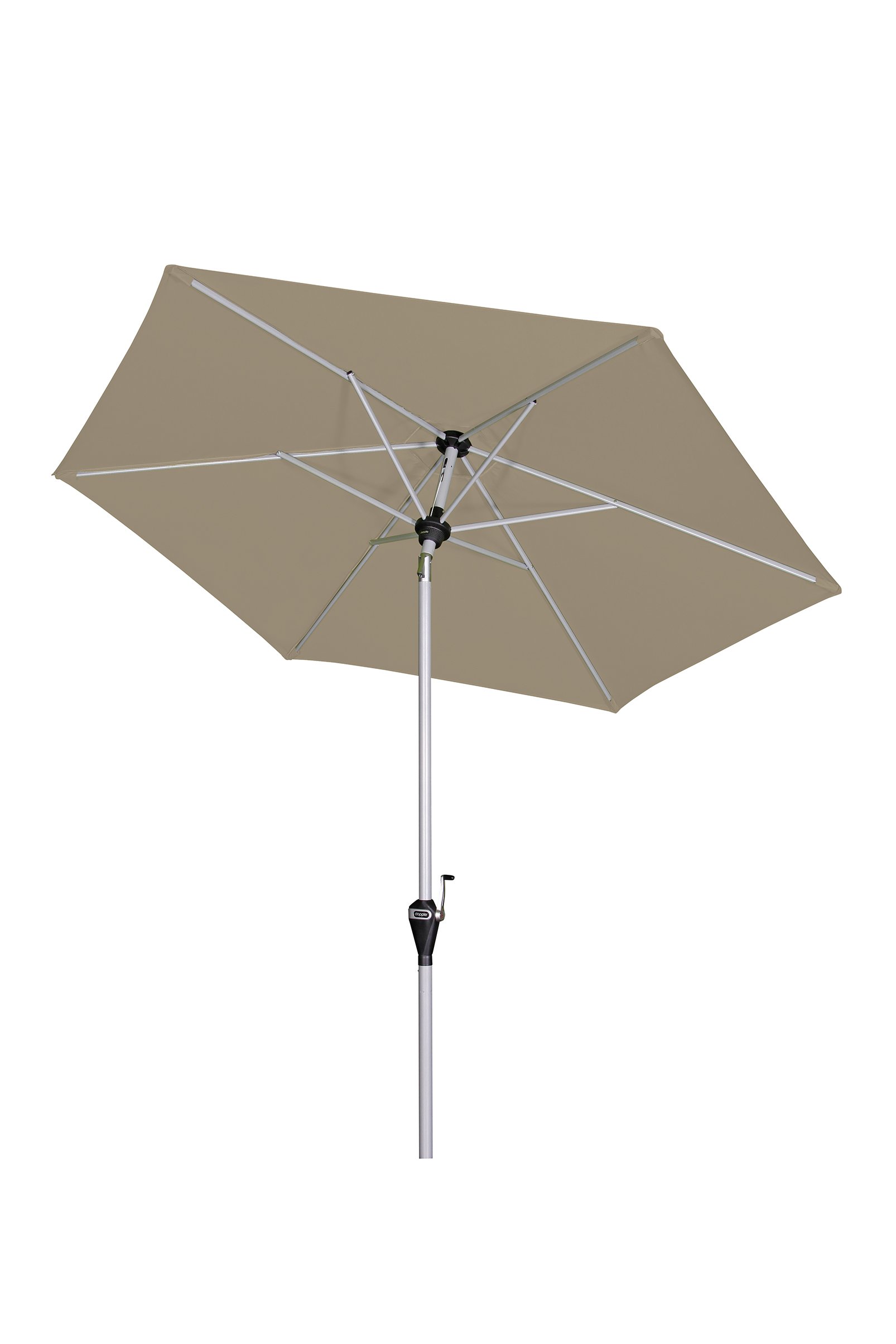 Doppler Kurbelschirm ACTIVE Ø ca. 210cm in Farbe greige Doppler Kurbelschirm ACTIVE Ø ca. 210cm in Farbe greige, Sonnenschirm, Schirm, Garten, Aluminium, Beige