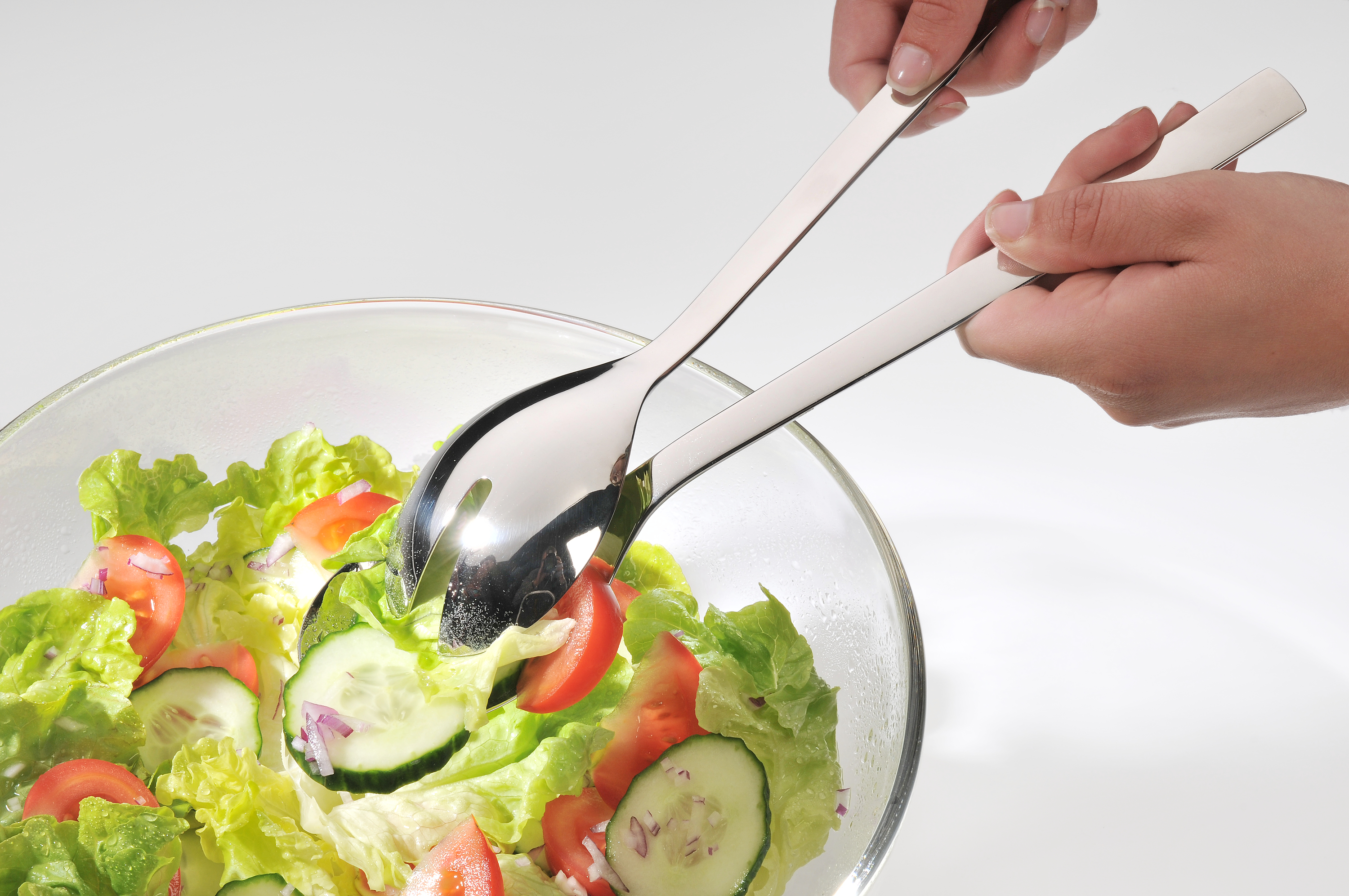WMF Nuova Salatbesteck, 2-teilig, 30 cm in poliertem Edelstahl