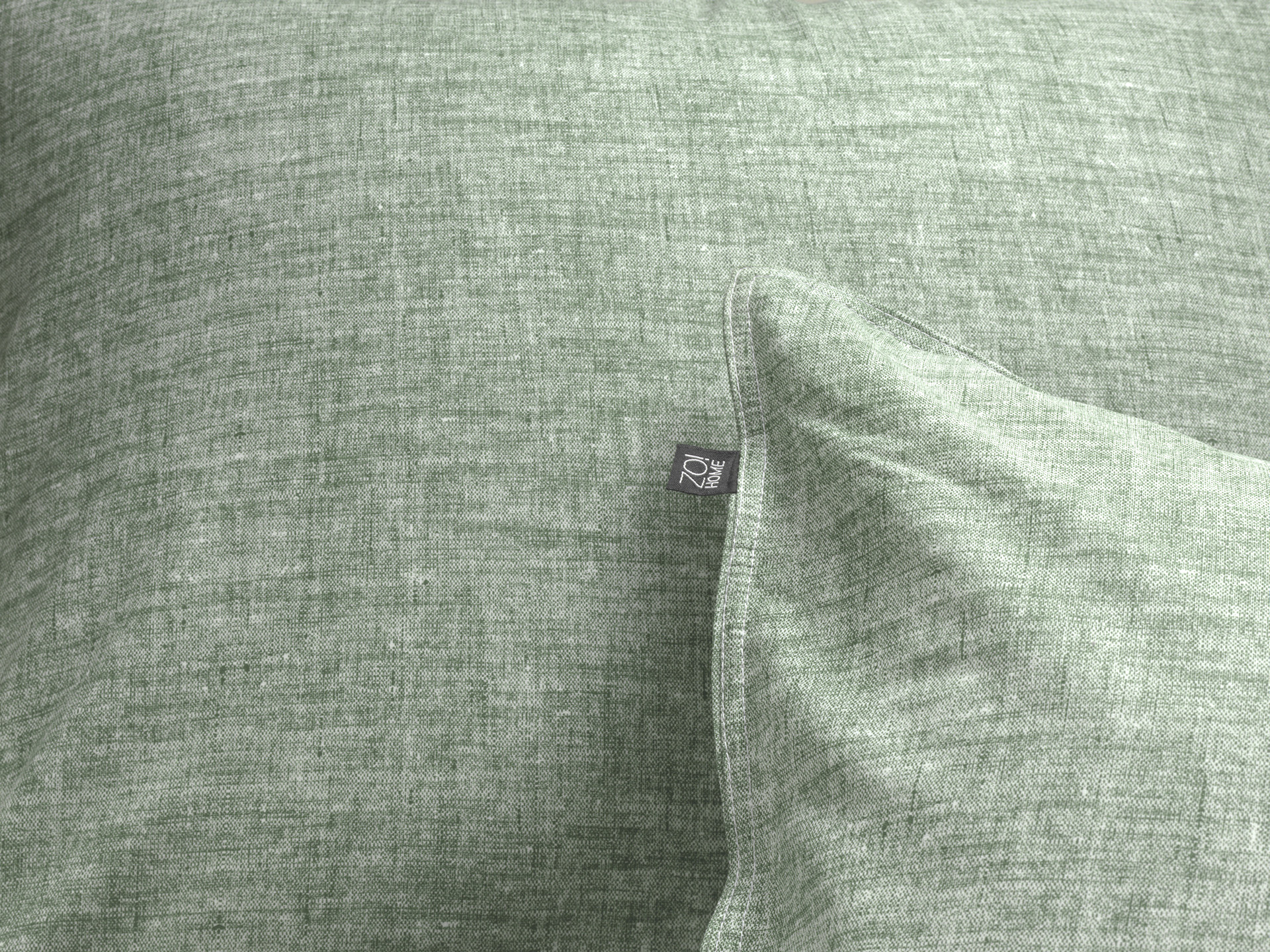 Heckettlane Bettwäsche ca. 155x220cm in Farbe Moss-Green, Dekoration für Zuhause, Leinen, Kissen, Textur, Hosen